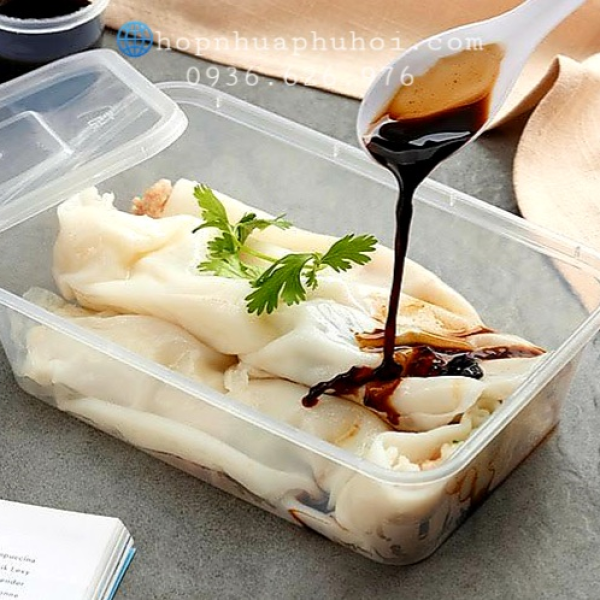 HỘP NHỰA TRONG CHỮ NHẬT 750ml